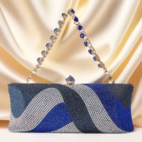 Image 1 of Glam Luxe Rhinestone Box Handbag