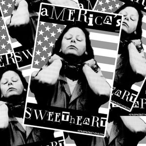 Image of Aileen Wuornos Americas Sweetheart Street Art Sticker SET OF 5