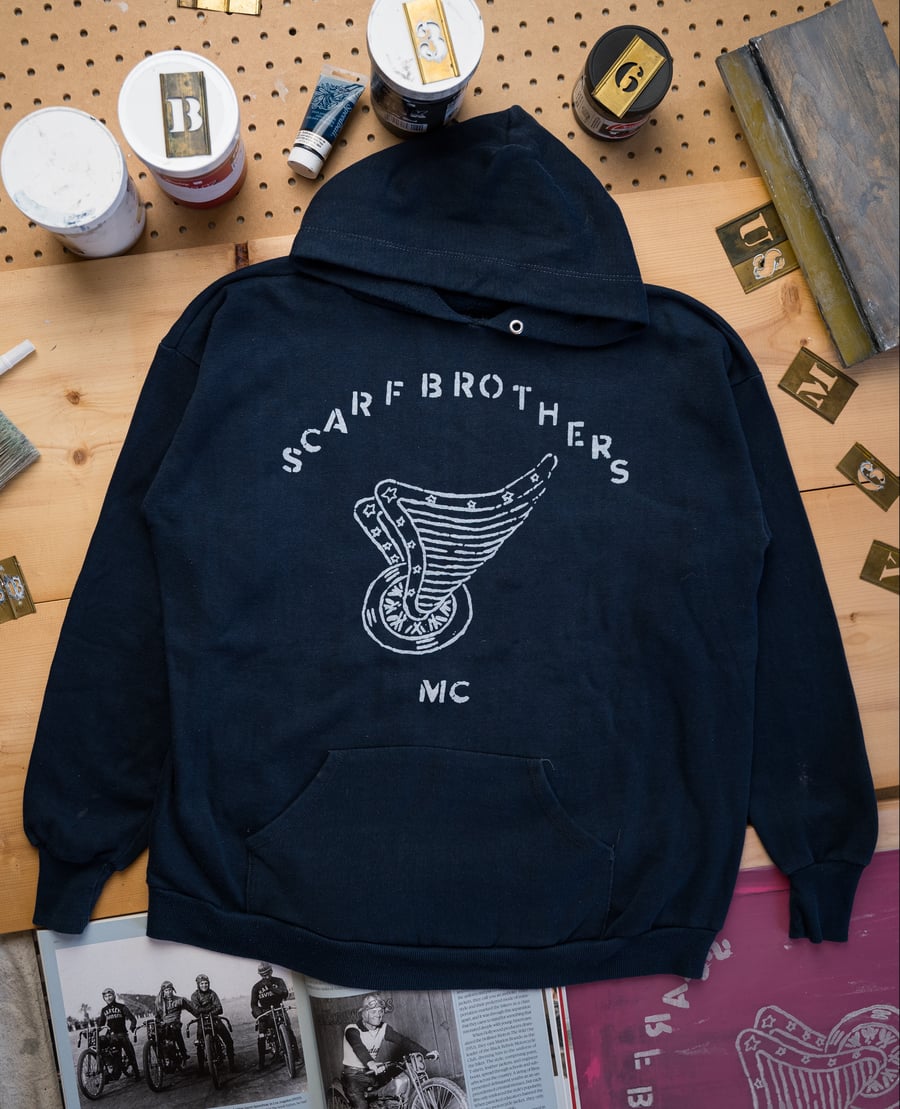 Image of Motor Club Hoodie (Large)- N.Blue