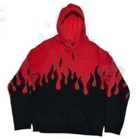 Image 1 of (L) Nike Hoodie Flame Red Black Series “Abar” 562