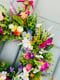 Image of 40cm Thick Rattan WildFlower Wreath 