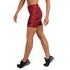 BOSSFITTED Red Snake Skin Yoga Shorts