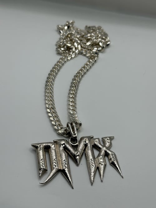 Image of Vintage Sterling Silver DMX Logo Pendant 