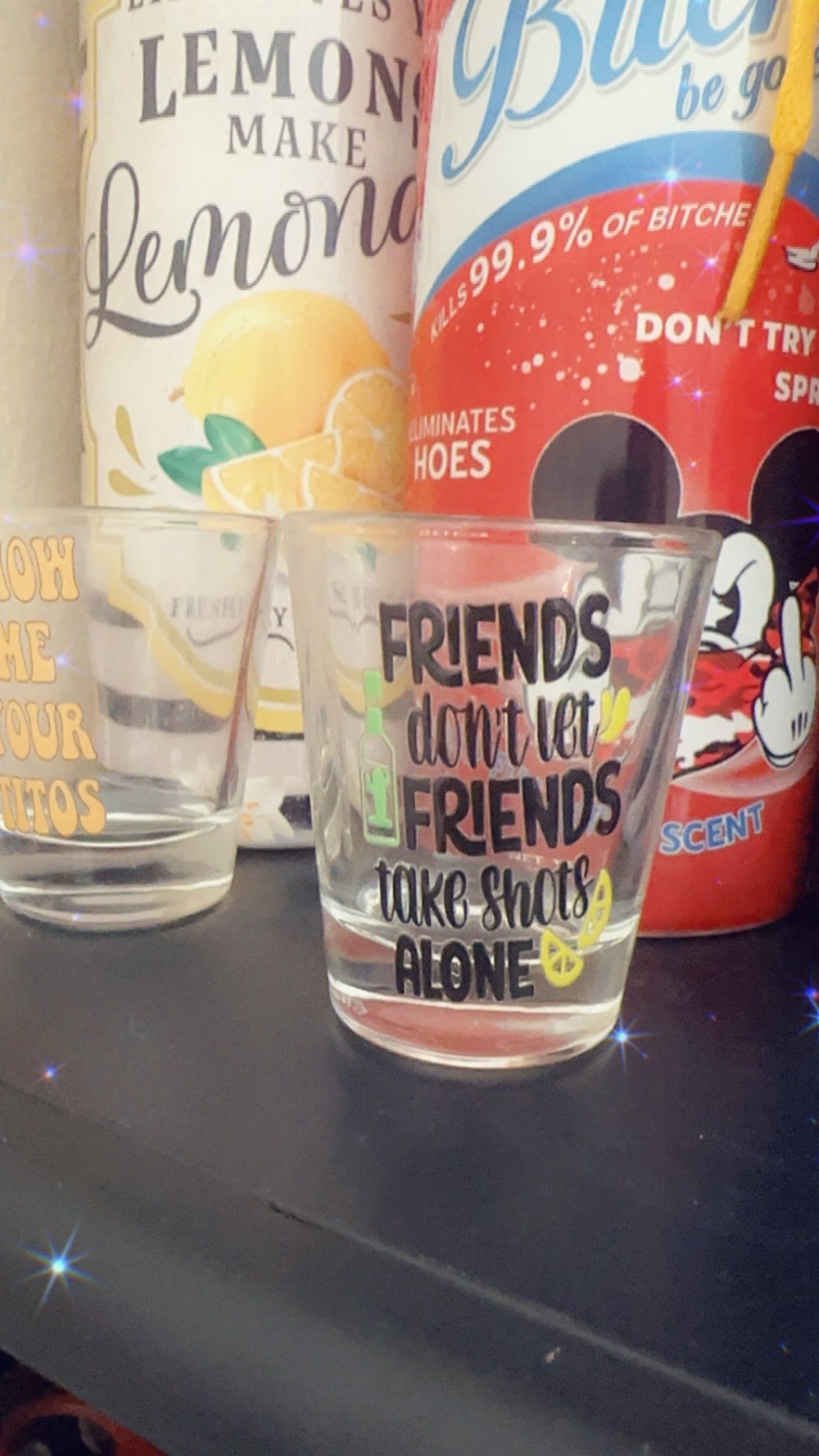 Image of Pick a custom Shot glass options are below