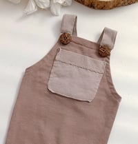 Image 2 of Newborn boys romper Dylan | brown