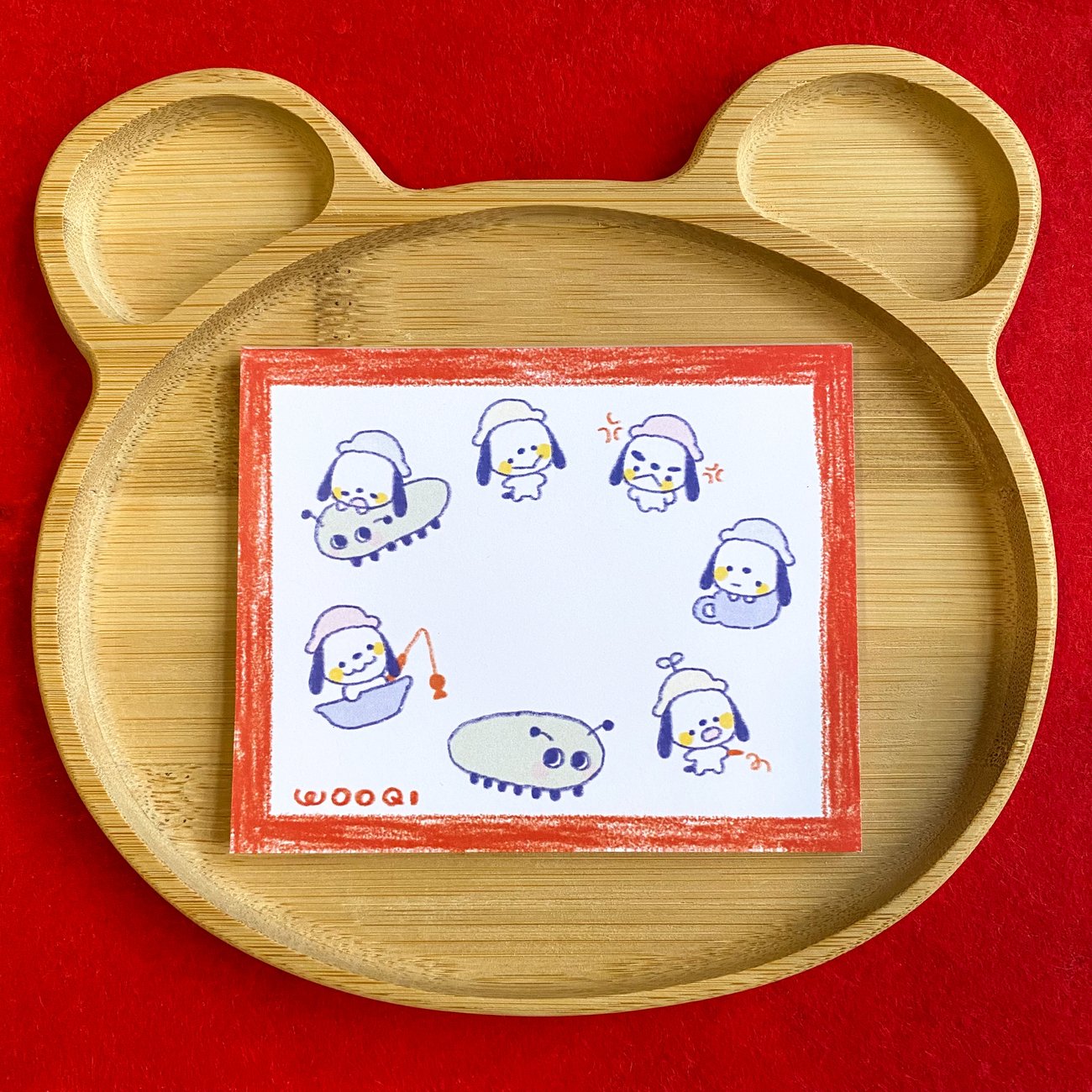 Minky & Pinky Memo Pad wooqiart