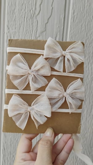Image of Ivory Chiffon bow