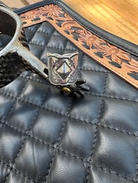 Silver  Barbed Wire & Cactus Stamped Ring