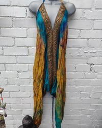 Image 1 of Wanderlust Jewel HAREEM jumpsuit yellow and turquoise 