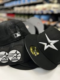Image 1 of New Era 5950 Black-White Trucker
