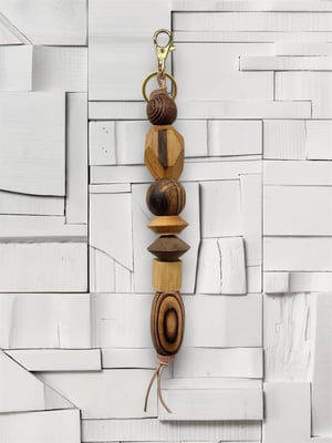 Image of BRANCUSI BAG CHARM / KEYCHAIN : WOOD #2