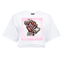 Rich Wifey Vibes Cropped T-shirts 