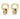Crystal Roman Numerals Earrings