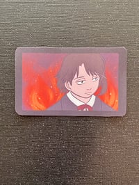 Image 2 of Lain On Fire Sticker