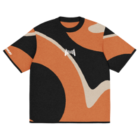 Image 3 of Life - Orange/Sand/Black - Knitted Shirt