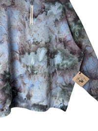 Image 10 of 1XL Ladies Quarter-Zip Pullover in Stormy Skies Ice Dye