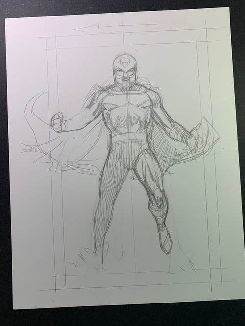 Image of JEAN GREY #1 page 08 original art (unfinished C)