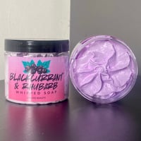 Blackcurrant & Rhubarb Whipped Soap 