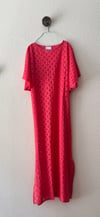 STRAWBERRY PINK GUIPURE LACE KAFTAN