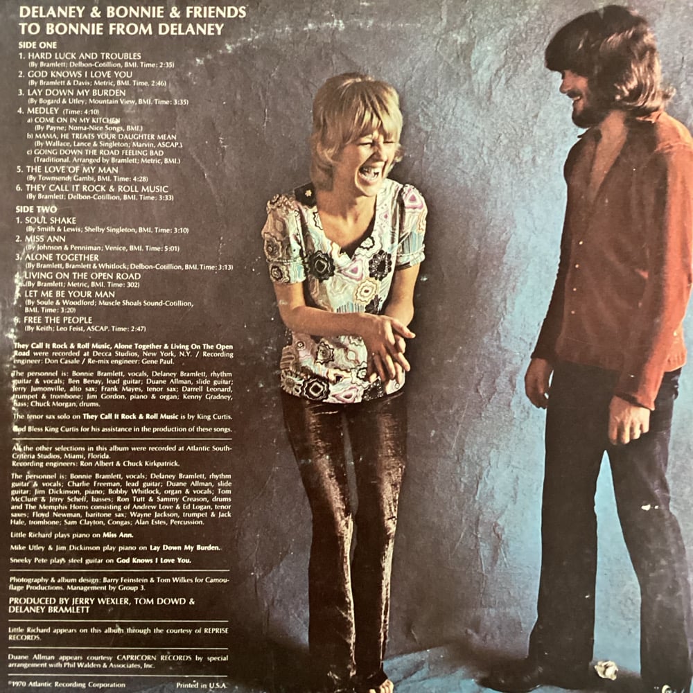 Delaney & Bonnie & Friends - To Bonnie From Delaney
