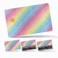 Image 1 of Bling Card Cover Rainbow