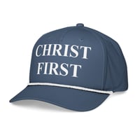 Image 3 of "Christ First" Classic Rope Cap