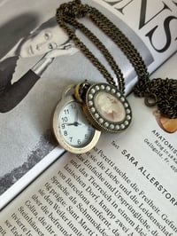 Image 1 of Cameo Necklace with Hidden Watch
