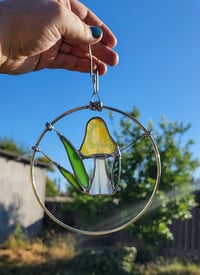 Image 4 of  Mushroom Stained Glass Decor