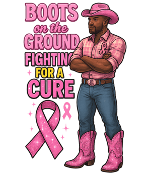 Image of Gentlemen pink breast cancer tee