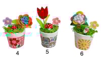 Image 1 of Mini Flower Pot & Macrame Hanger - You Pick Your Favorite 02