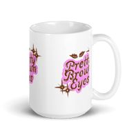 Image 2 of Pretty Brown Eyes Coffee Mug
