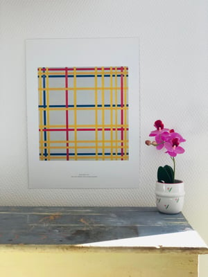 Série de 5 planches Piet Mondrian .
