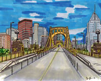 Image 1 of Roberto Clemente Bridge in Pittsburgh
