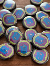 Image 1 of Rell the Cyclops Lugs Not Drugs 1” button pin