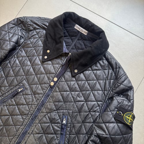 Image of AW 2010 Stone Island Mussola Gommata Quilted Jacket, Size Medium