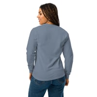 Image 2 of Women HEALING PROCESS Garment-dyed heavyweight long-sleeve shirt