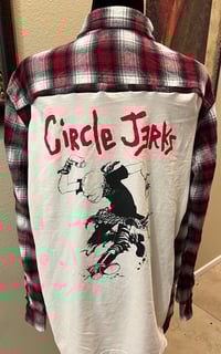 Vintage Red/Black/White Flannel Shirt Circle Jerks