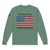 Image 1 of Memorial Day Everyday! Garment-dyed heavyweight long-sleeve shirt