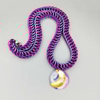 Image 4 of Dreamy Moon Chainmaille Necklace 