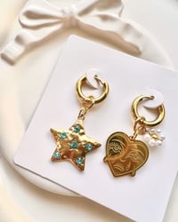 Image 1 of CRYBABY & STAR GEM MISMATCH HOOPS 