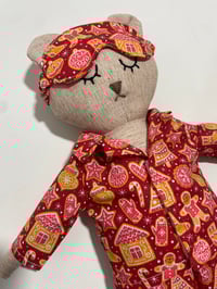 Image 4 of Christmas PJ Bear with Stocking, Blanket and Baby Bear
