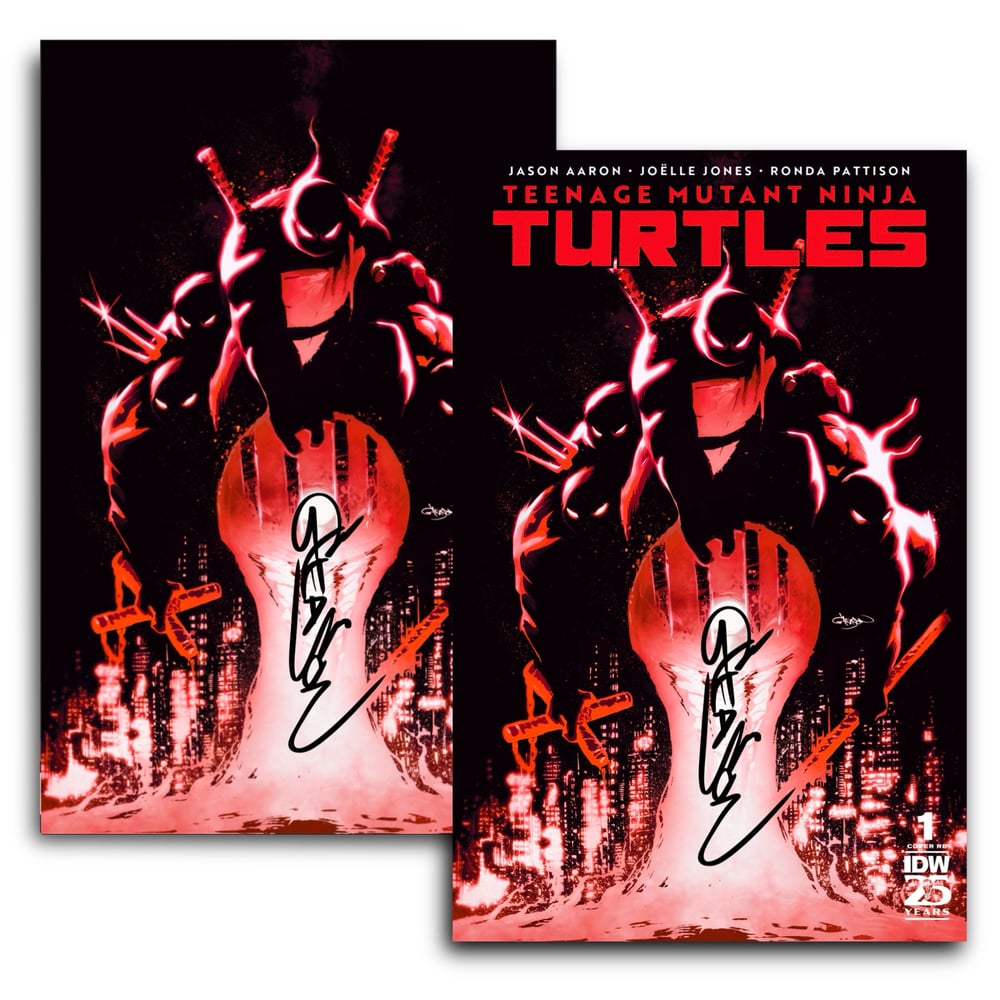 Image of Set of SIGNED TMNT #1 Gleason Virgin and Trade Dress W/COAs