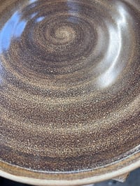 Image 2 of Large 24cm swirling browns plate