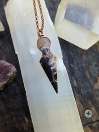 Image 1 of Electroformed palm root and kyanite dagger