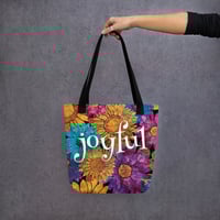 Tote bag with Joyful Floral