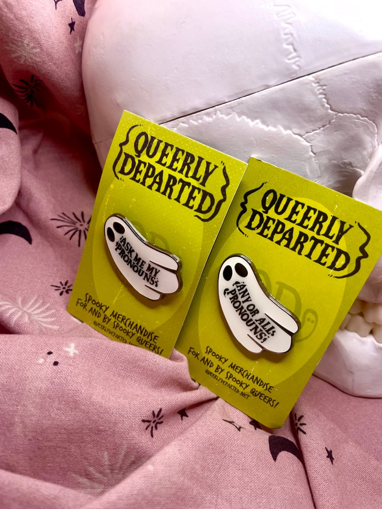 Ghost Pronouns Pin