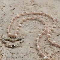 Image 1 of Mother of Pearl Butterfly Necklace