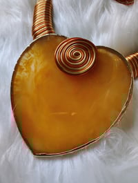 Image 2 of ORANGE 🧡 HEART CHOKER SET