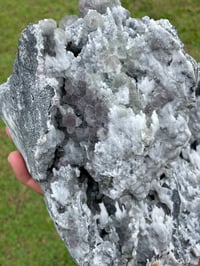 Image 17 of Green and Purple Fluorite with Calcite specimen #445