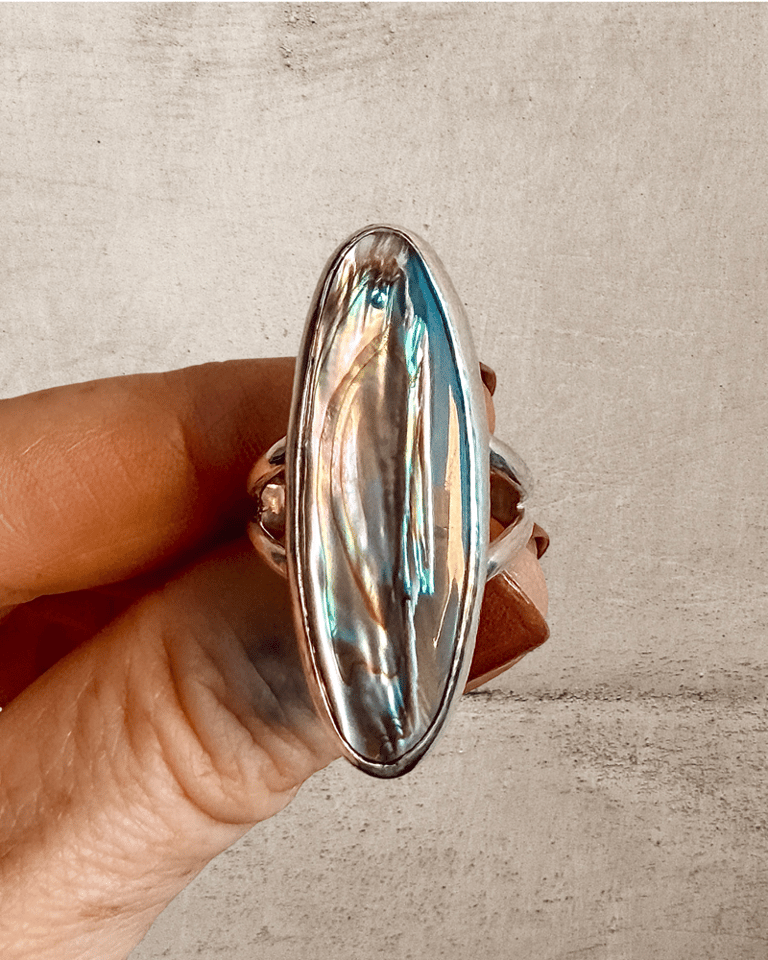 ABALONE RING / Size 8.5